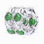 4.9 mm Round Created Emerald & 2 ctw Lab Diamond Huggie Hoop Earrings – 14K Yellow Gold