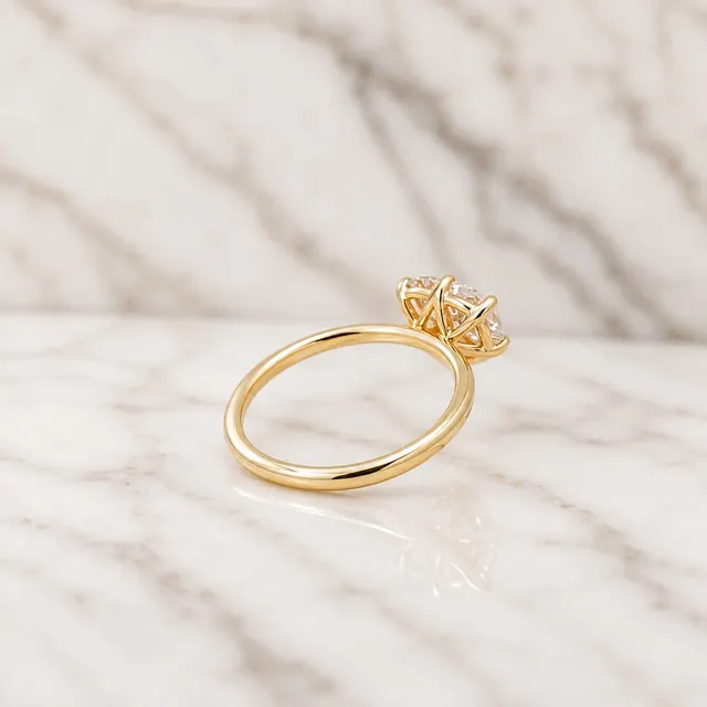 Pear & Radiant Lab Grown Diamond Toi et Moi Engagement Ring Two Stone 14K Yellow Gold Claw Prong, IGI Certified - alternate view