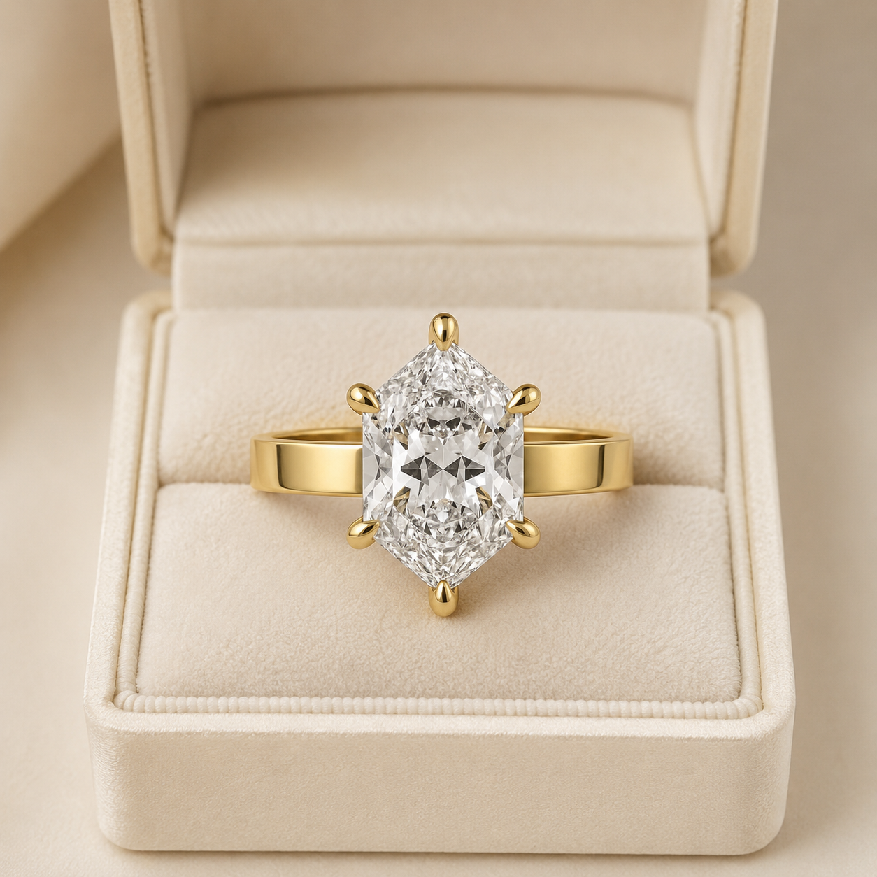 Dutch Marquise Lab Grown Diamond Engagement Ring Solitaire 14K Gold IGI Certified 1.5 Carat E VVS2