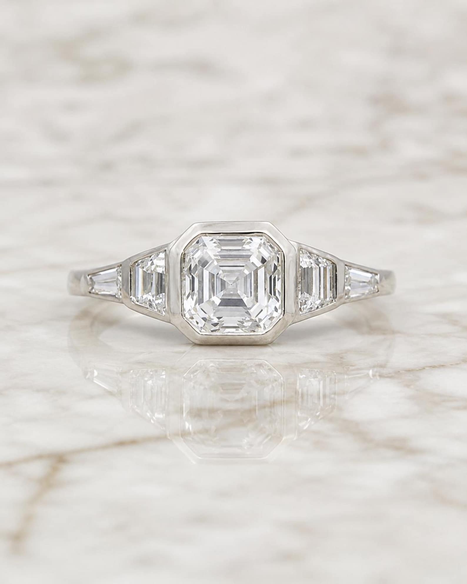 Asscher Cut Engagement Rings
