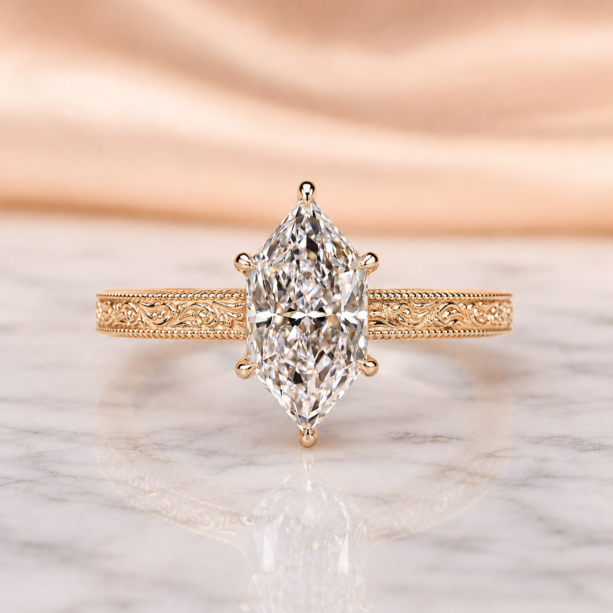 Dutch Marquise Engagement Rings
