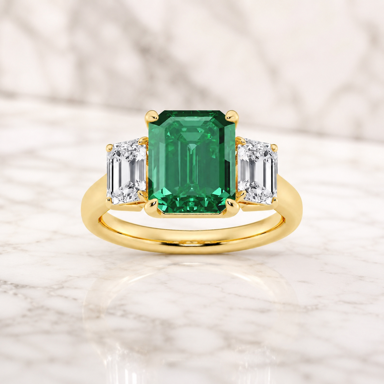 Emerald Gemstone Engagement Rings
