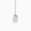2.00 Carat Emerald Lab Diamond East-West Bezel Solitaire Pendant – IGI Certified – 14K Yellow Gold