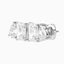 2.00 CTW Emerald & Pear Toi et Moi Studs in 14K White/Rose/Yellow Gold