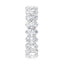 3 Carat Round Lab Diamond Shared Prong Eternity Women's Wedding Band - 14K White Gold