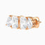 2.00 CTW Emerald & Pear Toi et Moi Studs in 14K White/Rose/Yellow Gold