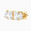 2.00 CTW Emerald & Pear Toi et Moi Studs in 14K White/Rose/Yellow Gold