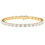 21 CTW Radiant Lab Diamond East-West Set Tennis Bracelet - 14k White Gold