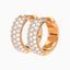 0.19 Carat Round Lab Diamond Inside-Out Hoop Earrings – IGI Certified – 14K Yellow/White/Rose Gold