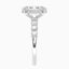 3.30 Carat Oval Lab Diamond Engagement Ring with Hidden Halo and Pave – IGI Certified – 14K Gold