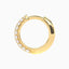 0.19 Carat Round Lab Diamond Inside-Out Hoop Earrings – IGI Certified – 14K Yellow/White/Rose Gold