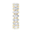 3 Carat Round Lab Diamond Shared Prong Eternity Women's Wedding Band - 14K White Gold