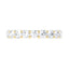 3 Carat Round Lab Diamond Shared Prong Eternity Women's Wedding Band - 14K White Gold