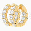 4.00 Carat Round Lab Diamond Inside-Out Hoop Earrings – IGI Certified – 14K Yellow/White/Rose Gold