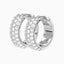 0.19 Carat Round Lab Diamond Inside-Out Hoop Earrings – IGI Certified – 14K Yellow/White/Rose Gold