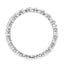5 Carat Oval Cut Lab Diamond Eternity Band - F-G Color - SI Clarity - 14k White Gold