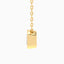 2.00 Carat Emerald Lab Diamond East-West Bezel Solitaire Pendant – IGI Certified – 14K Yellow Gold