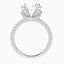 6.70 Carat Oval Lab Diamond Split Shank Engagement Ring with Pave – IGI Certified – 14K Gold