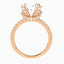 6.70 Carat Oval Lab Diamond Split Shank Engagement Ring with Pave – IGI Certified – 14K Gold