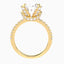 6.70 Carat Oval Lab Diamond Split Shank Engagement Ring with Pave – IGI Certified – 14K Gold