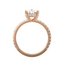 3.91 Carat Pear Lab Diamond Engagement Ring – IGI Certified – Hidden Halo – 14K Gold