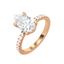 3.91 Carat Pear Lab Diamond Engagement Ring – IGI Certified – Hidden Halo – 14K Gold