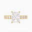 4.41 Carat Radiant Lab Diamond Engagement Ring – IGI Certified – Hidden Halo – Thick Band - 14K Gold