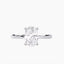 2.43 Carat Oval Lab Diamond Solitaire Engagement Ring – IGI Certified – Hidden Halo – Plain Band - 14K Gold