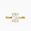 2.43 Carat Oval Lab Diamond Solitaire Engagement Ring – IGI Certified – Hidden Halo – Plain Band - 14K Gold