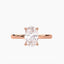 2.43 Carat Oval Lab Diamond Solitaire Engagement Ring – IGI Certified – Hidden Halo – Plain Band - 14K Gold