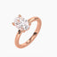 2.43 Carat Oval Lab Diamond Solitaire Engagement Ring – IGI Certified – Hidden Halo – Plain Band - 14K Gold