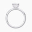 2.43 Carat Oval Lab Diamond Solitaire Engagement Ring – IGI Certified – Hidden Halo – Plain Band - 14K Gold