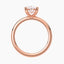 2.43 Carat Oval Lab Diamond Solitaire Engagement Ring – IGI Certified – Hidden Halo – Plain Band - 14K Gold