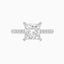 2.56 Carat Princess Cut Lab Diamond Engagement Ring – IGI Certified – Hidden Halo – 14K Gold