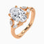 3.40 Carat Oval Lab Diamond Engagement Ring – IGI Certified – Side Stone - 14K Gold