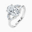 3.40 Carat Oval Lab Diamond Engagement Ring – IGI Certified – Side Stone - 14K Gold