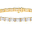 21 CTW Radiant Lab Diamond East-West Set Tennis Bracelet - 14k White Gold