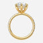 5.51 Carat Pear Lab Diamond Engagement Ring with Hidden Halo and Pave – IGI Certified – 14K Gold