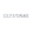 3 Carat Round Lab Diamond Shared Prong Eternity Women's Wedding Band - 14K White Gold