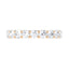 3 Carat Round Lab Diamond Shared Prong Eternity Women's Wedding Band - 14K White Gold