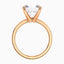 4.89 Carat Round Lab Diamond Solitaire Engagement Ring – IGI Certified – Plain Band - 14K Gold