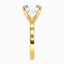 4.89 Carat Round Lab Diamond Solitaire Engagement Ring – IGI Certified – Plain Band - 14K Gold