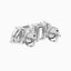 2.00 CTW Emerald & Pear Toi et Moi Studs in 14K White/Rose/Yellow Gold
